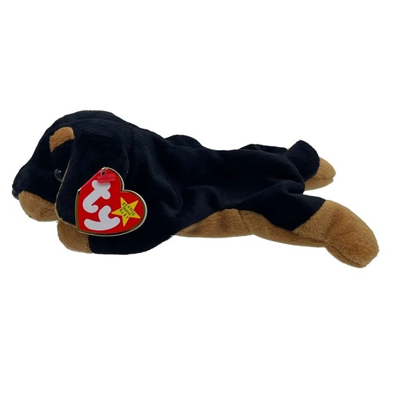 TY Beanie Baby Babies DOBY the Doberman Dog Puppy RETIRED Vintage Tush Tag Stamp - Picture 2 of 10